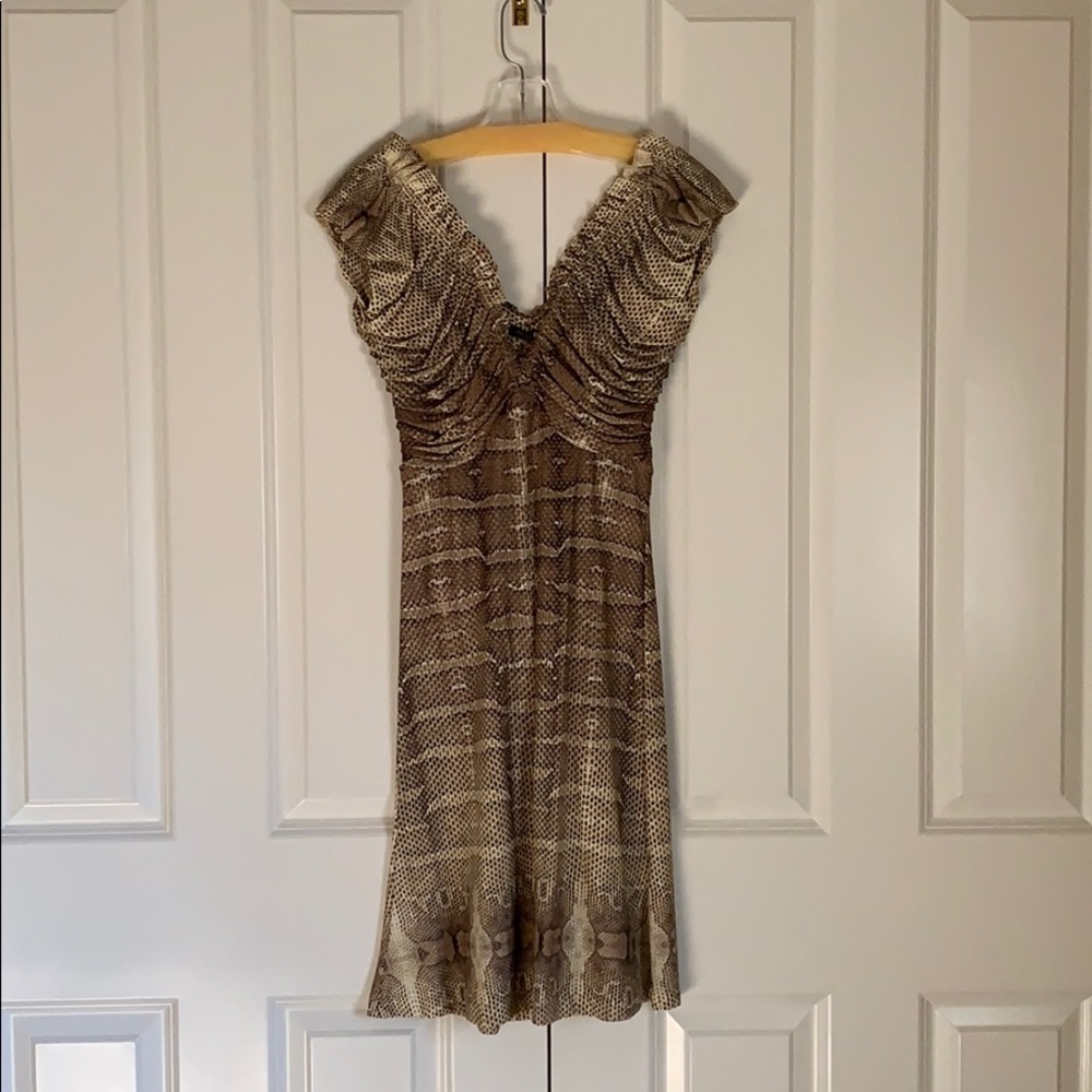 Roberto Cavalli Snake Skin Dress Size 40 NWT